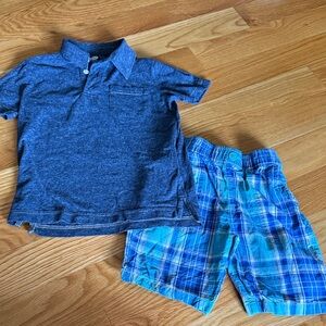 Place Boys Navy Polo Shirt with Chest Pocket